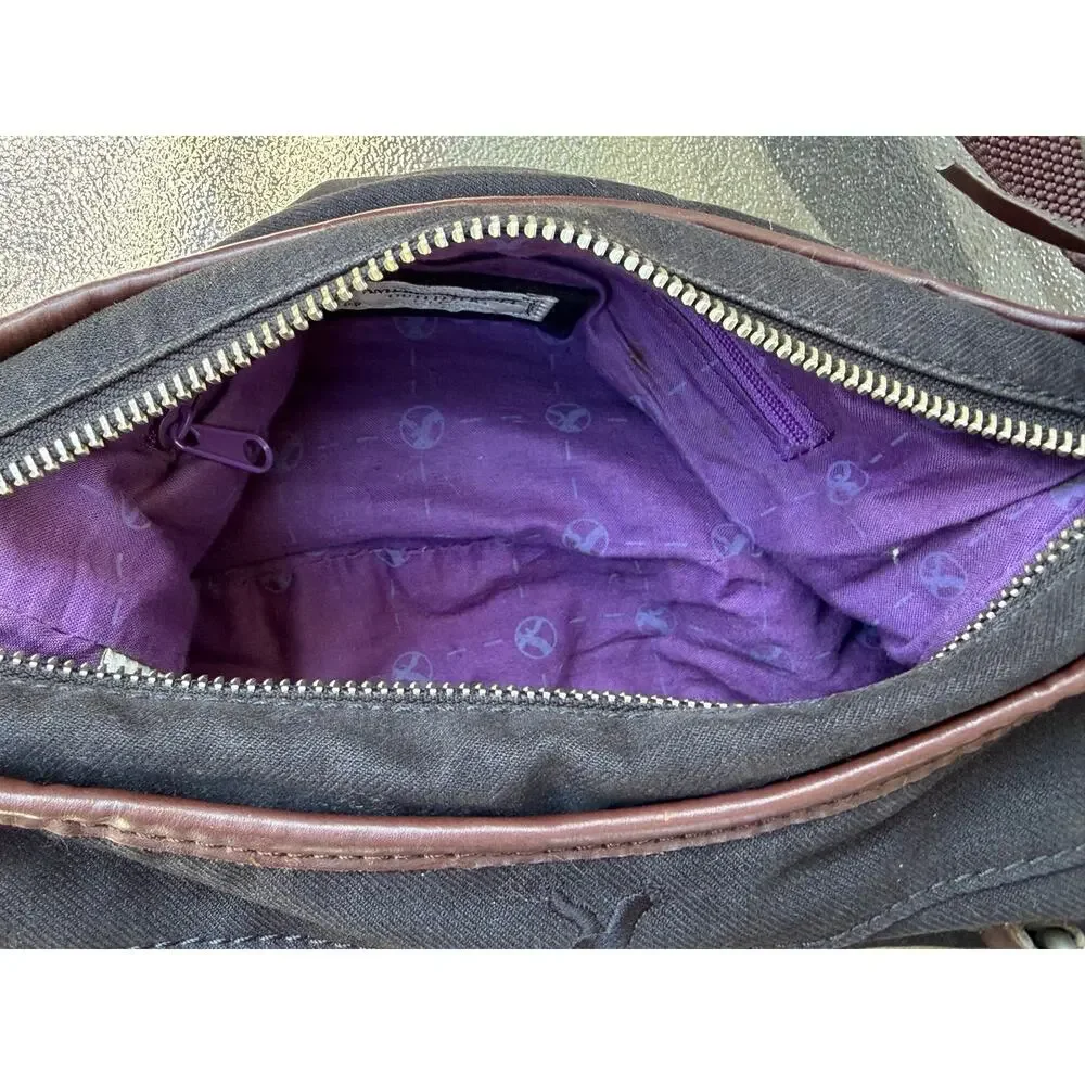 American Eagle Y2K Black Brown Hobo Shoulder Bag